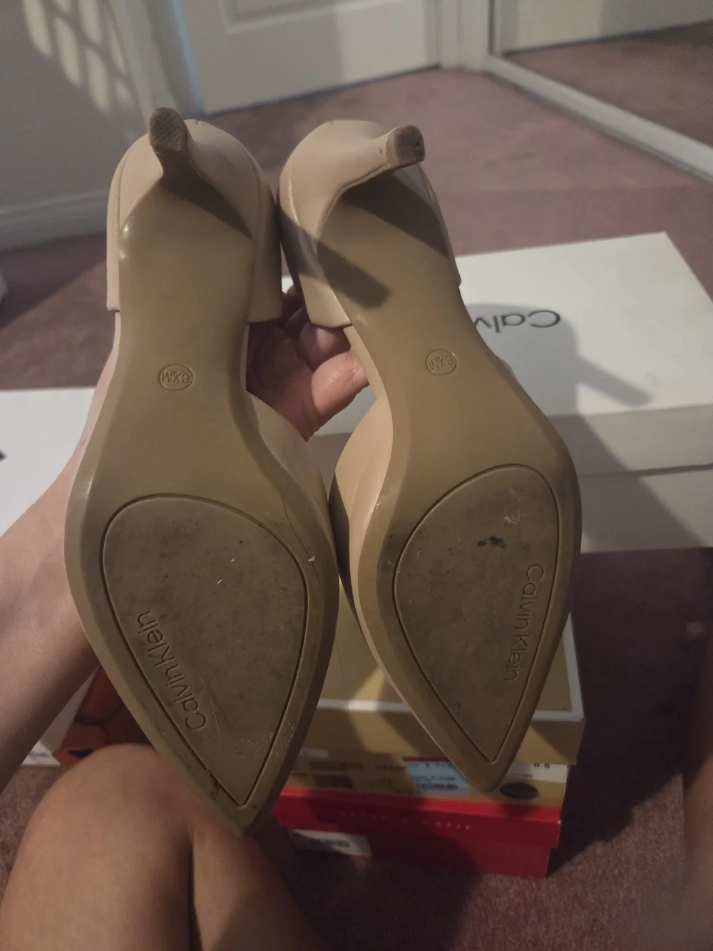 Calvin Klein Light Natural Nude Pointed D'Orsay Pump